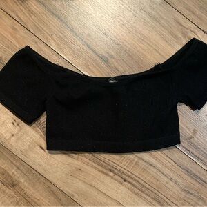 Chic Black Off-Shoulder Top